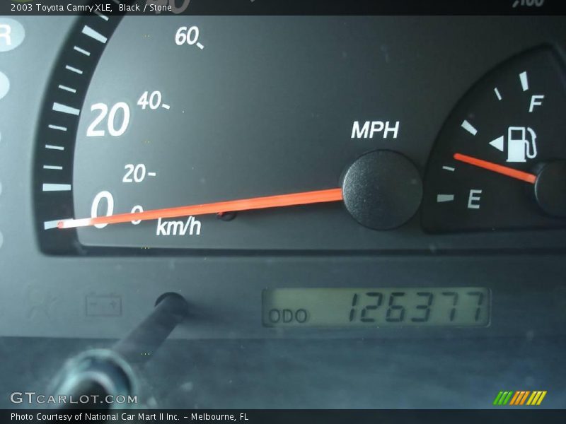 Black / Stone 2003 Toyota Camry XLE