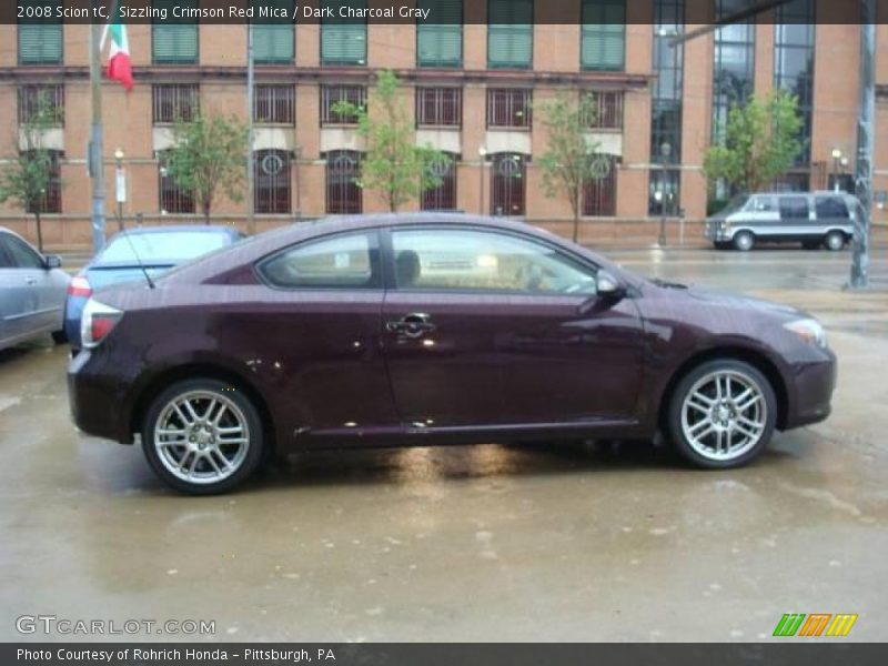Sizzling Crimson Red Mica / Dark Charcoal Gray 2008 Scion tC