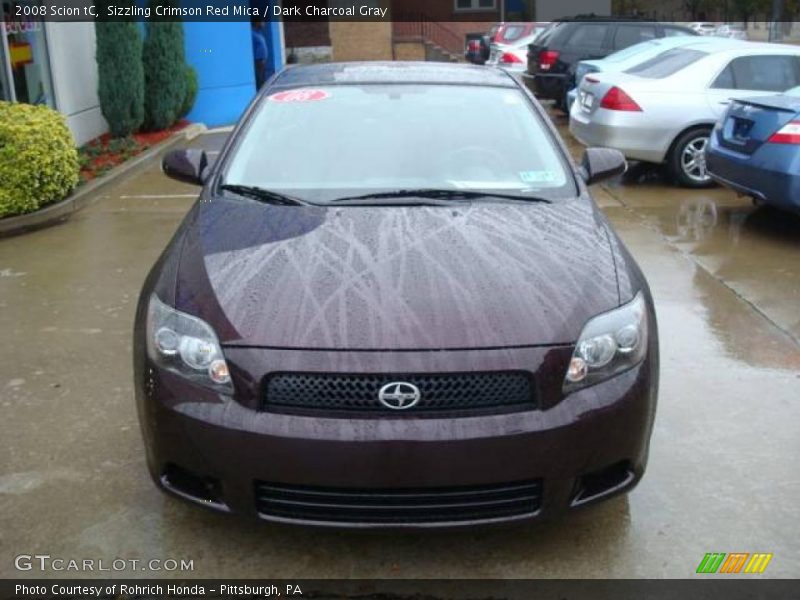 Sizzling Crimson Red Mica / Dark Charcoal Gray 2008 Scion tC