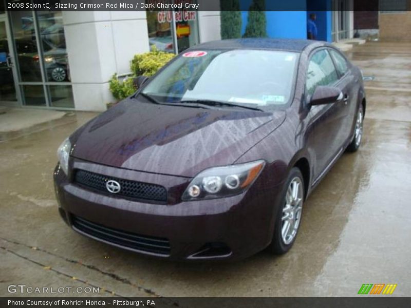 Sizzling Crimson Red Mica / Dark Charcoal Gray 2008 Scion tC