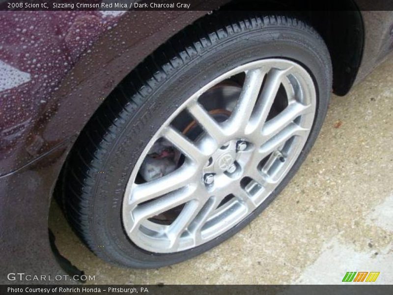 Sizzling Crimson Red Mica / Dark Charcoal Gray 2008 Scion tC