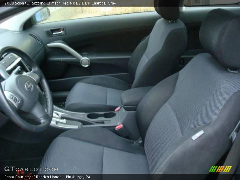 Sizzling Crimson Red Mica / Dark Charcoal Gray 2008 Scion tC