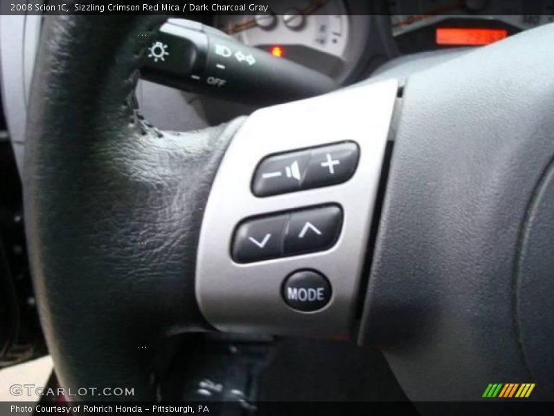 Sizzling Crimson Red Mica / Dark Charcoal Gray 2008 Scion tC