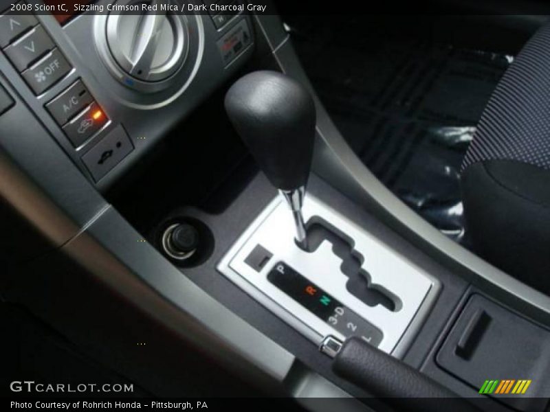 Sizzling Crimson Red Mica / Dark Charcoal Gray 2008 Scion tC