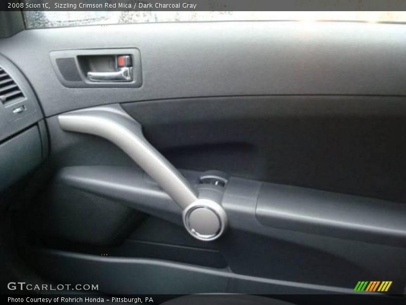 Sizzling Crimson Red Mica / Dark Charcoal Gray 2008 Scion tC
