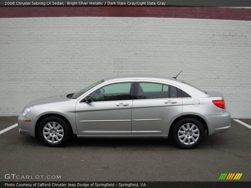 Bright Silver Metallic / Dark Slate Gray/Light Slate Gray 2008 Chrysler Sebring LX Sedan