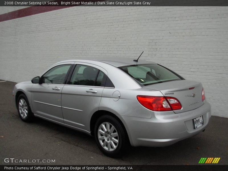 Bright Silver Metallic / Dark Slate Gray/Light Slate Gray 2008 Chrysler Sebring LX Sedan