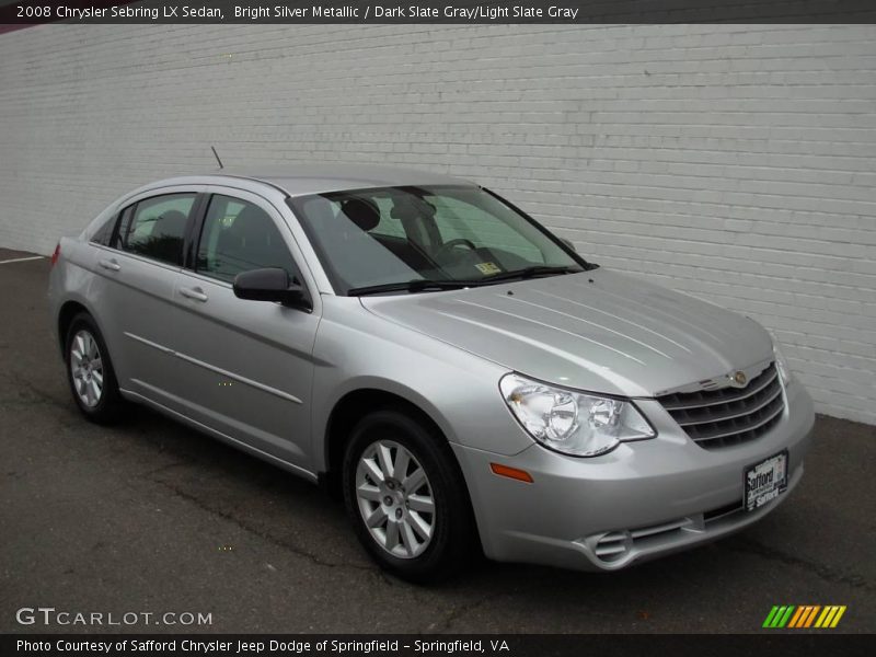 Bright Silver Metallic / Dark Slate Gray/Light Slate Gray 2008 Chrysler Sebring LX Sedan