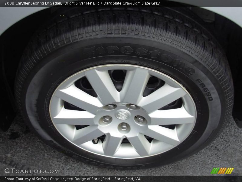 Bright Silver Metallic / Dark Slate Gray/Light Slate Gray 2008 Chrysler Sebring LX Sedan