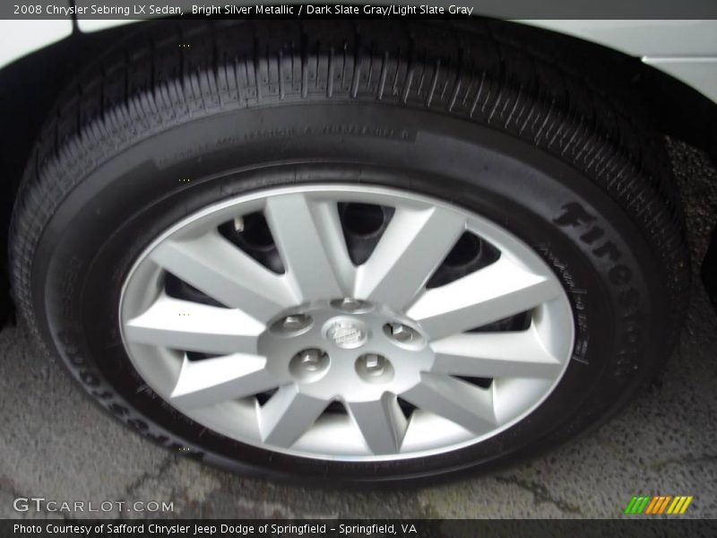 Bright Silver Metallic / Dark Slate Gray/Light Slate Gray 2008 Chrysler Sebring LX Sedan