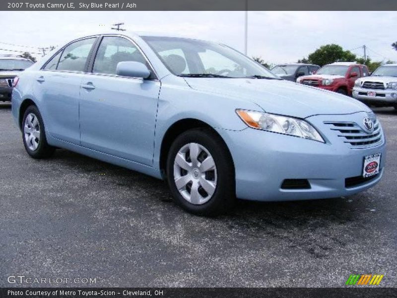 Sky Blue Pearl / Ash 2007 Toyota Camry LE