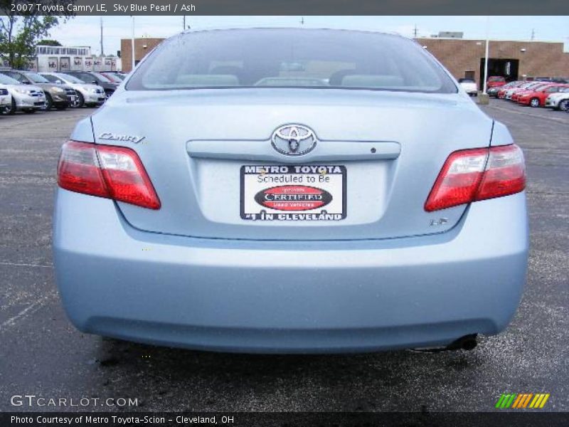 Sky Blue Pearl / Ash 2007 Toyota Camry LE