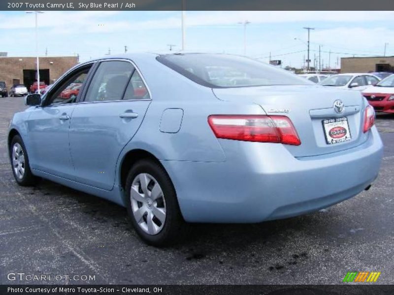 Sky Blue Pearl / Ash 2007 Toyota Camry LE
