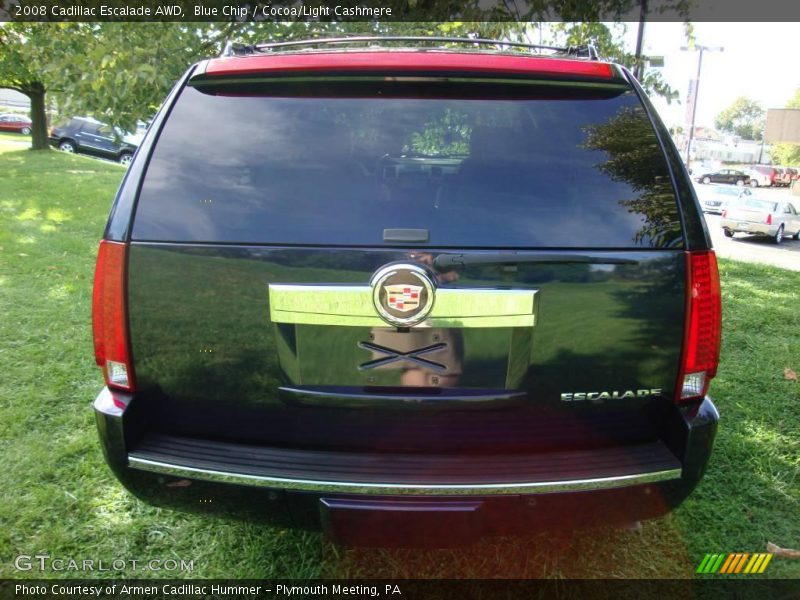 Blue Chip / Cocoa/Light Cashmere 2008 Cadillac Escalade AWD