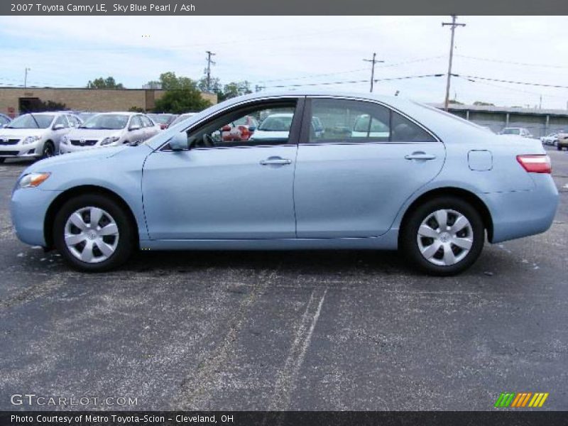 Sky Blue Pearl / Ash 2007 Toyota Camry LE
