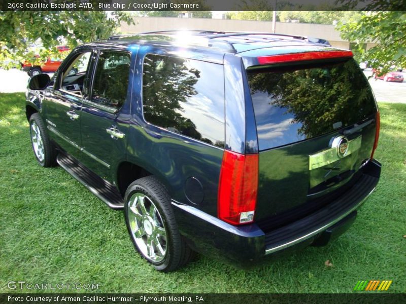 Blue Chip / Cocoa/Light Cashmere 2008 Cadillac Escalade AWD