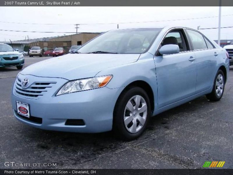 Sky Blue Pearl / Ash 2007 Toyota Camry LE