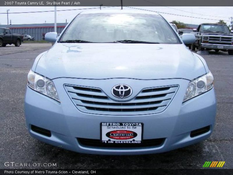 Sky Blue Pearl / Ash 2007 Toyota Camry LE
