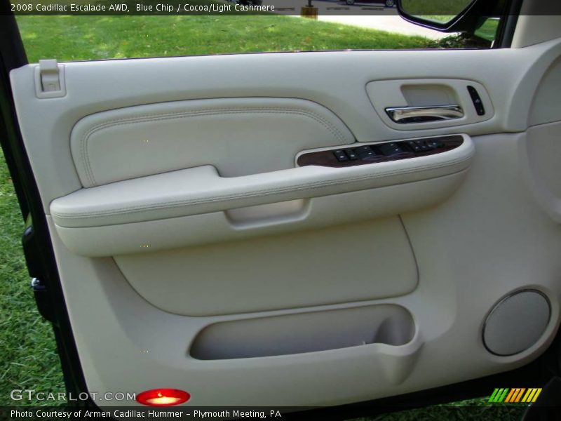 Blue Chip / Cocoa/Light Cashmere 2008 Cadillac Escalade AWD