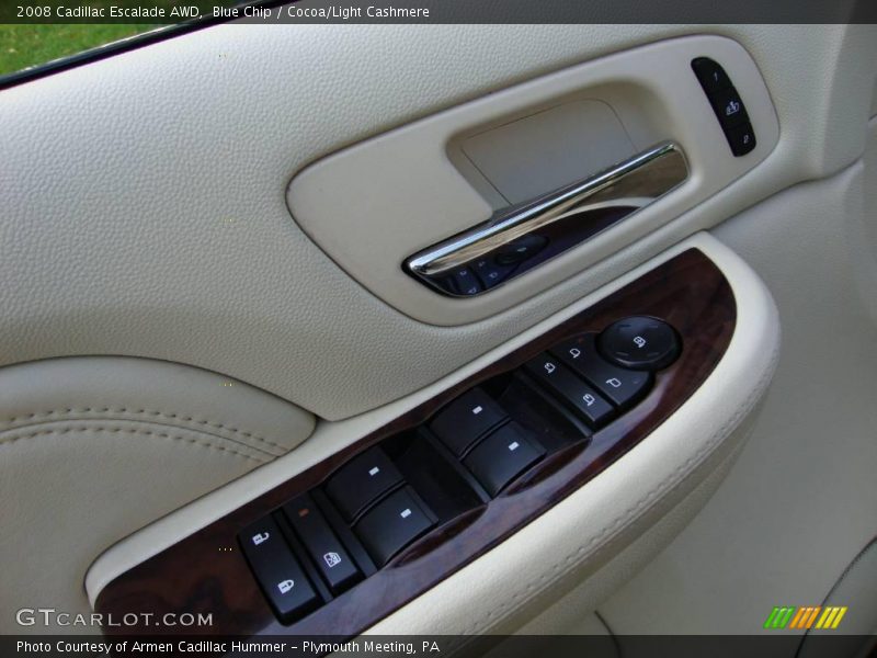 Blue Chip / Cocoa/Light Cashmere 2008 Cadillac Escalade AWD