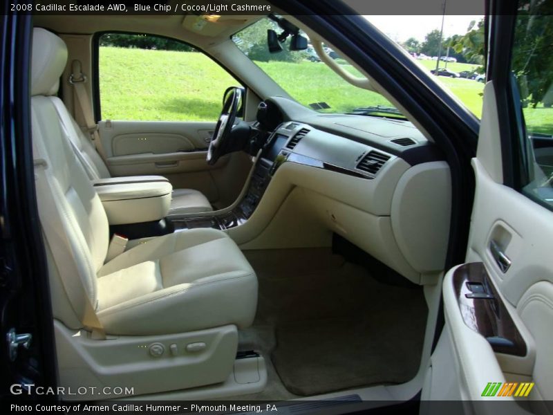 Blue Chip / Cocoa/Light Cashmere 2008 Cadillac Escalade AWD
