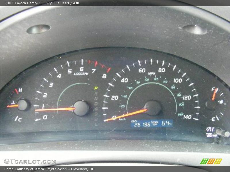 Sky Blue Pearl / Ash 2007 Toyota Camry LE