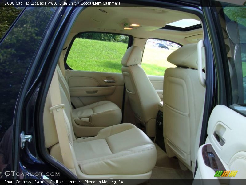 Blue Chip / Cocoa/Light Cashmere 2008 Cadillac Escalade AWD