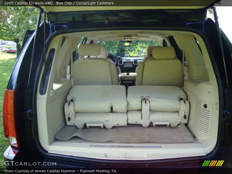 Blue Chip / Cocoa/Light Cashmere 2008 Cadillac Escalade AWD