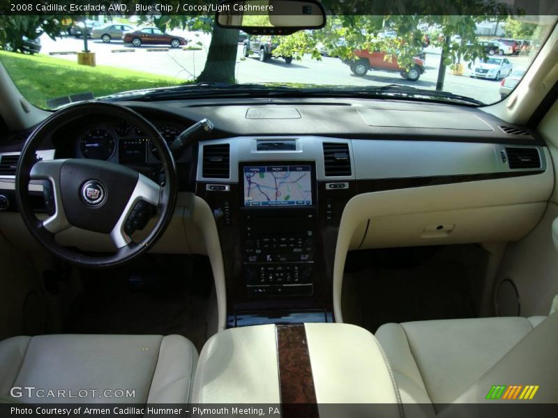 Blue Chip / Cocoa/Light Cashmere 2008 Cadillac Escalade AWD