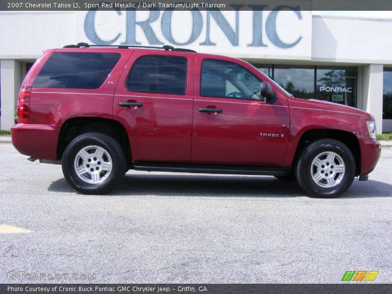 Sport Red Metallic / Dark Titanium/Light Titanium 2007 Chevrolet Tahoe LS