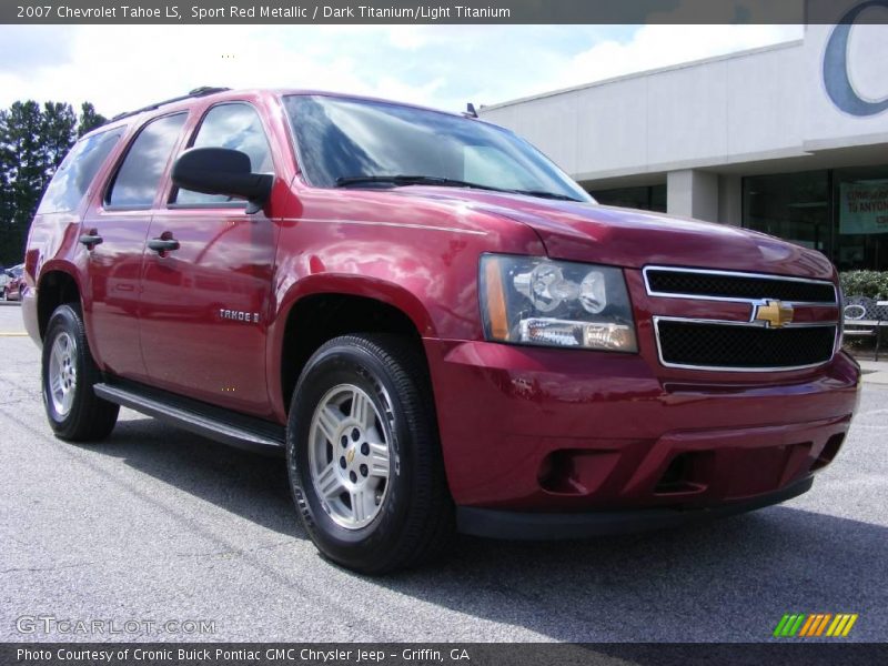 Sport Red Metallic / Dark Titanium/Light Titanium 2007 Chevrolet Tahoe LS