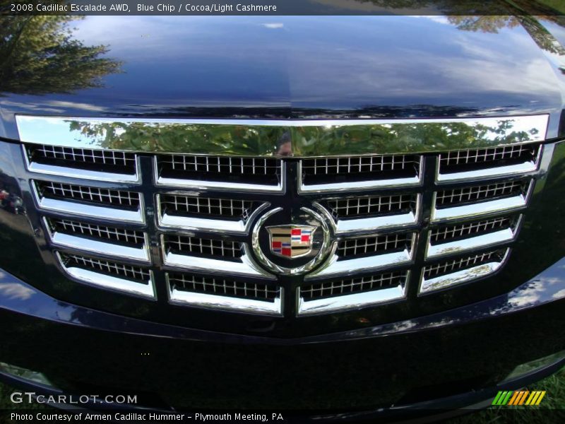 Blue Chip / Cocoa/Light Cashmere 2008 Cadillac Escalade AWD