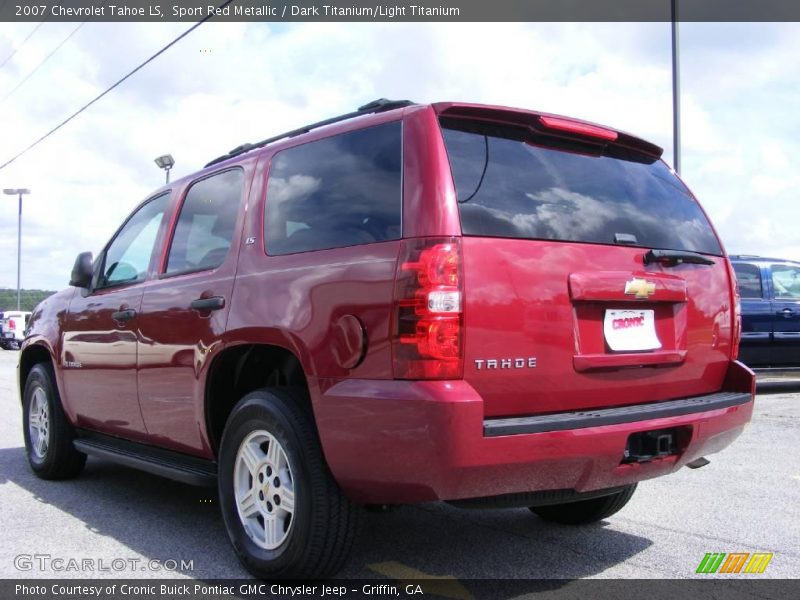 Sport Red Metallic / Dark Titanium/Light Titanium 2007 Chevrolet Tahoe LS