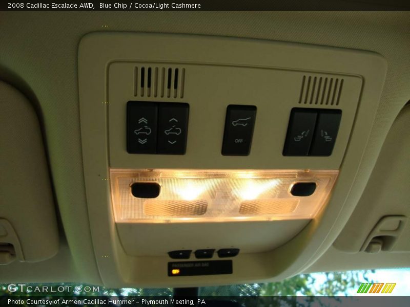 Blue Chip / Cocoa/Light Cashmere 2008 Cadillac Escalade AWD