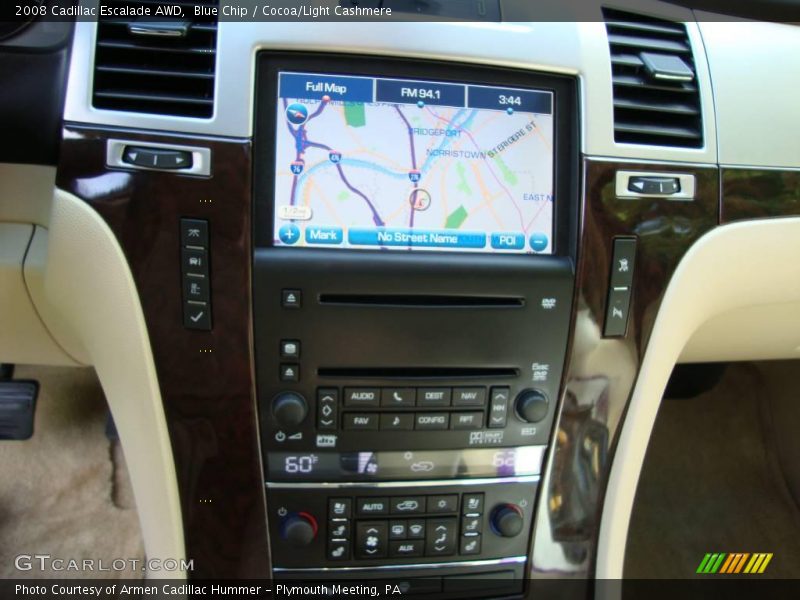 Blue Chip / Cocoa/Light Cashmere 2008 Cadillac Escalade AWD