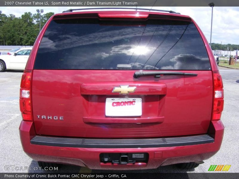 Sport Red Metallic / Dark Titanium/Light Titanium 2007 Chevrolet Tahoe LS