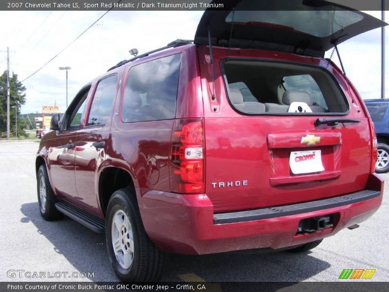 Sport Red Metallic / Dark Titanium/Light Titanium 2007 Chevrolet Tahoe LS