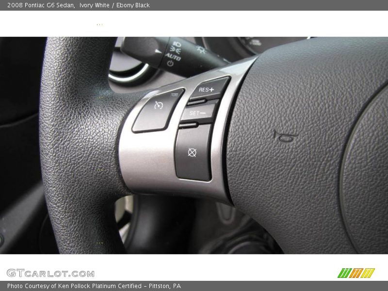Ivory White / Ebony Black 2008 Pontiac G6 Sedan
