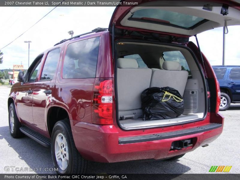 Sport Red Metallic / Dark Titanium/Light Titanium 2007 Chevrolet Tahoe LS