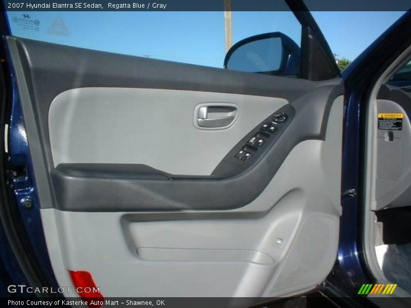 Regatta Blue / Gray 2007 Hyundai Elantra SE Sedan