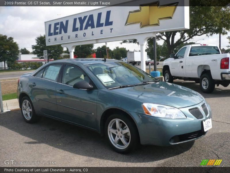 Silver Green Metallic / Light Taupe 2009 Pontiac G6 GT Sedan