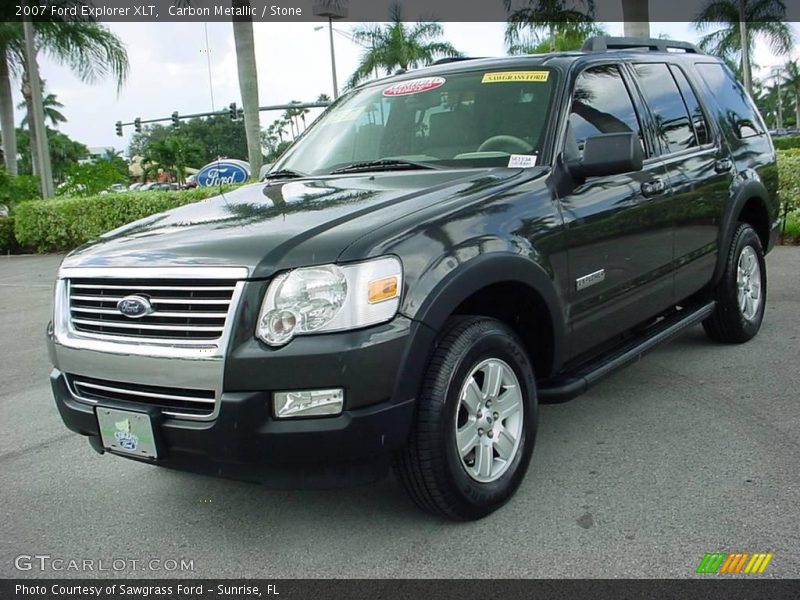 Carbon Metallic / Stone 2007 Ford Explorer XLT