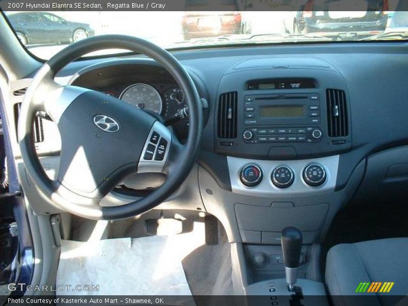 Regatta Blue / Gray 2007 Hyundai Elantra SE Sedan