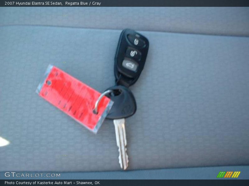 Regatta Blue / Gray 2007 Hyundai Elantra SE Sedan