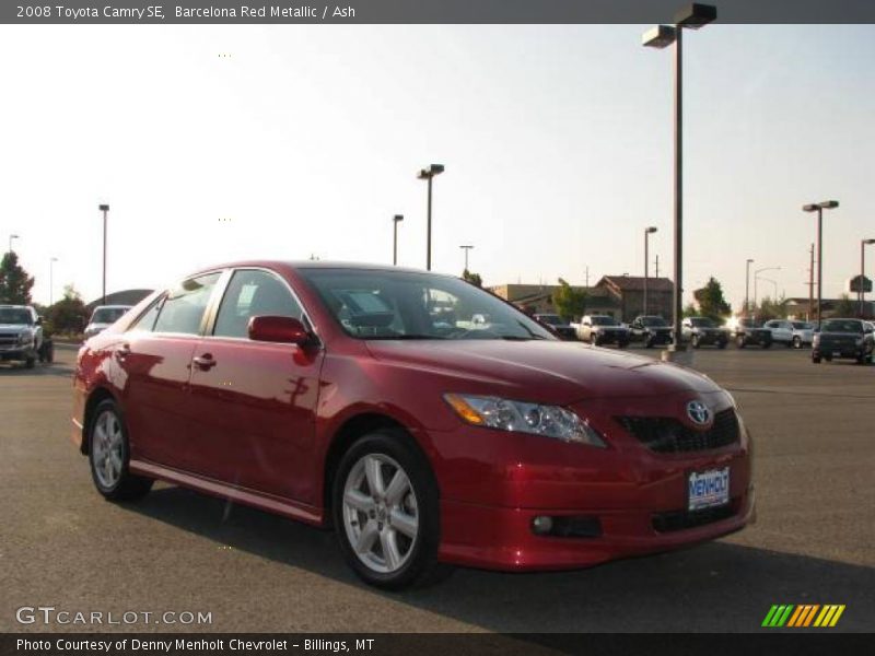 Barcelona Red Metallic / Ash 2008 Toyota Camry SE