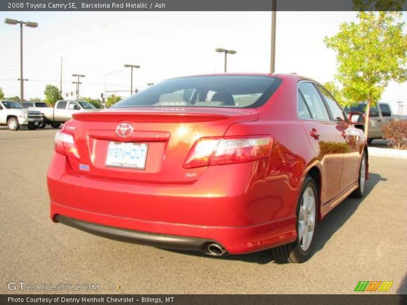 Barcelona Red Metallic / Ash 2008 Toyota Camry SE