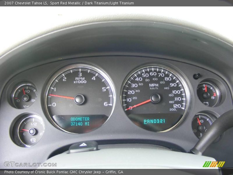 Sport Red Metallic / Dark Titanium/Light Titanium 2007 Chevrolet Tahoe LS