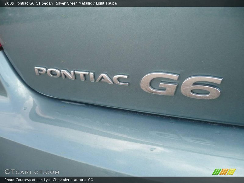 Silver Green Metallic / Light Taupe 2009 Pontiac G6 GT Sedan