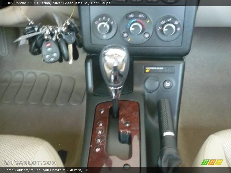 Silver Green Metallic / Light Taupe 2009 Pontiac G6 GT Sedan
