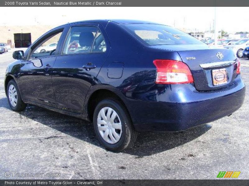 Nautical Blue Metallic / Dark Charcoal 2008 Toyota Yaris Sedan